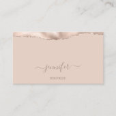 Makeup QR Code Pulver Blush Haut Visitenkarte (Vorderseite)