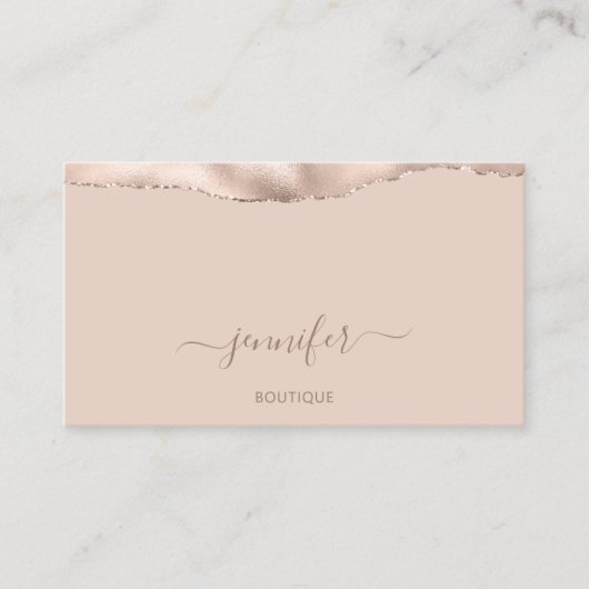 Makeup QR Code Pulver Blush Haut Visitenkarte (Vorderseite)