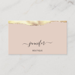 Makeup QR-Code Pulver Blush Rose Gold Visitenkarte