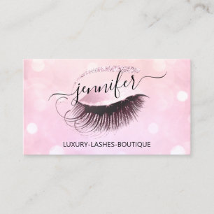 Makeup QR Code Rosa Glitzer Eye Logo Visitenkarte