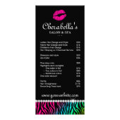 Makeup Rack Card Juweliersalon Rainbow Pink Werbekarte (Vorne)