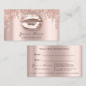 Makeup Rose Glitte Spark Lips Rafting Karte (Vorne/Hinten)