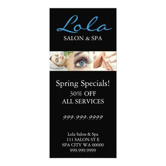 Makeup Salon Wellness-Center Artist Flyer Menü (Vorne)