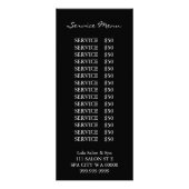 Makeup Salon Wellness-Center Artist Flyer Menü (Hinten)