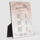 Makeup-Services für Kupfergold-Rose Glitzer Fotoplatte (Seite)