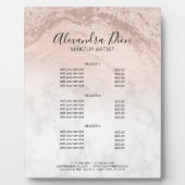 Makeup-Services für Kupfergold-Rose Glitzer Fotoplatte (Vorderseite)