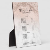 Makeup-Services für Kupfergold-Rose Glitzer Fotoplatte (Seite)