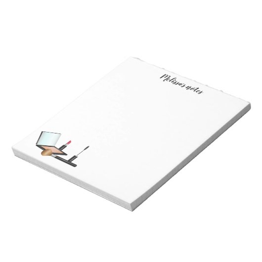 Makeup-Set mit benutzerdefiniertem Titel Notizblock (Rotiert)