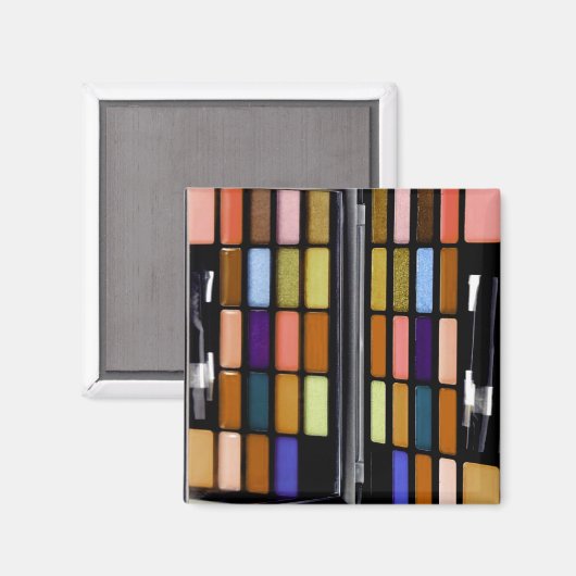 Makeup Set Trendy Colorful Vorlage Magnet (Vorderseite/Rückseite)