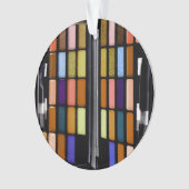 Makeup Set Trendy Colorful Vorlage Ornament (Vorderseite)