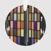 Makeup Set Trendy Colorful Vorlage Ornament (Vorderseite)