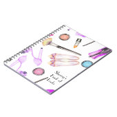 Makeup sieht Foto-Notebook aus Notizblock (Linke Seite)