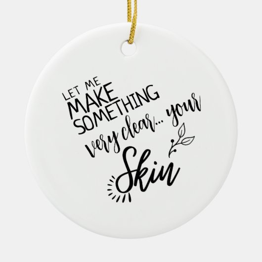 Makeup Skincare Berater Geschenkartikelästhetiker  Keramik Ornament (Vorne)