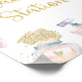 Makeup Station Glitz & Glam Wellness-Center Geburt Poster (Ecke)