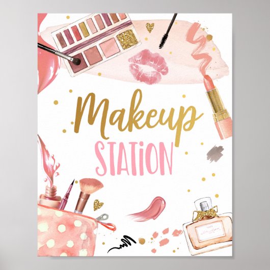 Makeup Station Wellness-Center Party Girl Glamour Poster (Vorne)