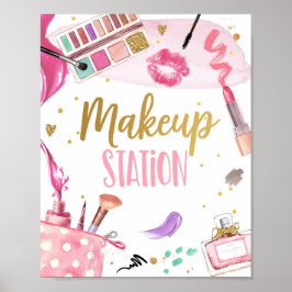 Makeup Station Wellness-Center Party Girl Glamour  Poster