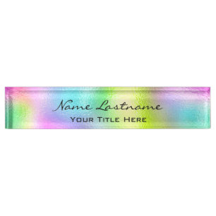 Makeup Studio Esthetician Beauty Hair Holograph Namensplakette