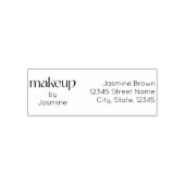 Makeup-Studio Individuelle Rücksendeadresse Elegan Permastempel (Design)
