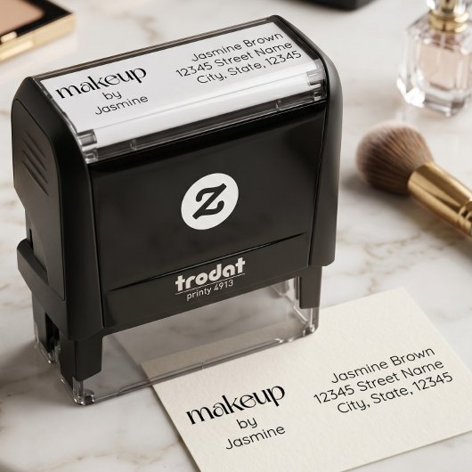 Makeup-Studio Individuelle Rücksendeadresse Elegan Permastempel