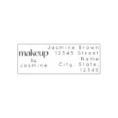 Makeup-Studio Individuelle Rücksendeadresse Elegan Permastempel (Design)