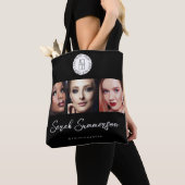 Makeup-Studio Schwarz-Weiß-Logo 3 Foto Tasche (Von Nahem)