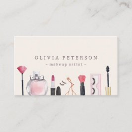 Makeup-Stylist, Aquarell-Visitenkarte Visitenkarte