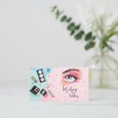 Makeup Stylist Business Card Visitenkarte (Stehend Vorderseite)