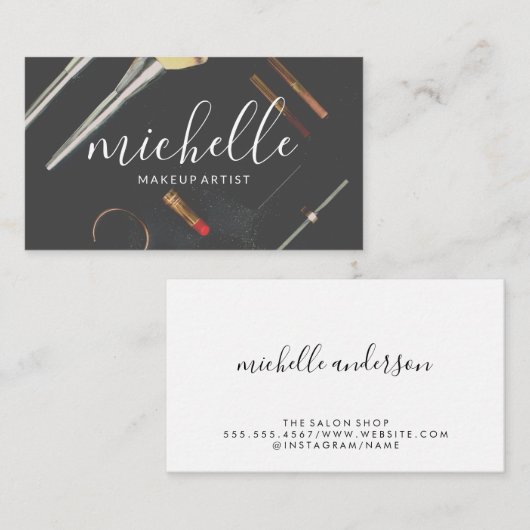 Makeup Tool Kit Visitenkarte (Vorne/Hinten)