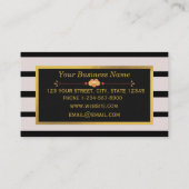 Makeup und Haar Stylist Schönheitssalon Pink Blüte Visitenkarte (Rückseite)