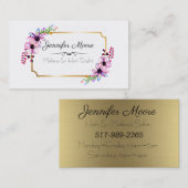 Makeup und Haarstylist Visitenkarte (Vorne/Hinten)