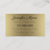 Makeup und Haarstylist Visitenkarte (Rückseite)