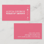 Makeup Visitenkarte (Vorne/Hinten)