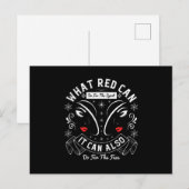 Makeup - Was Rot für den Geist tun kann Postkarte (Vorne/Hinten)