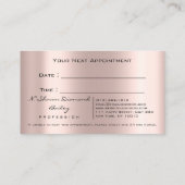 Makeux Artist Rose Park Lifte Terminkarte (Rückseite)