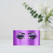 Makeuyes Lashes Lila Violett-Terminierungskarte Terminkarte (Stehend Vorderseite)