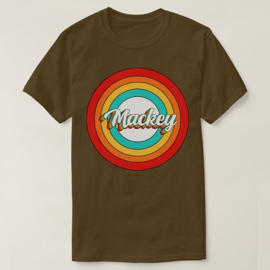 Makey Name Shirt Vintag Mackey Circle (Design vorne)