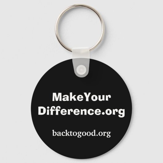 MakeYourDifference.org Schlüsselanhänger (Vorderseite)