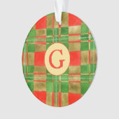 MAKGREGOR TARTAN Acrylkronenverzierung + Initial Ornament (Vorderseite)
