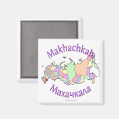Makhachkala Russland Magnet (Vorderseite/Rückseite)