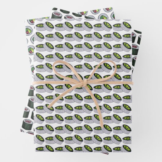 Maki japi Food Sushi Rolls Spicy Tuna Avocado Geschenkpapier Set (Beispiel)