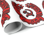 Maki Rakah Israel kommunistisches Partywappen Geschenkpapier (Rolleneckpunkt)