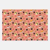 Maki und Nigiri Sushi mit Wasabi und Ginger Geschenkpapier Set (Vorderseite 2)