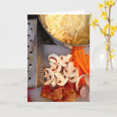 Makin' Pizza | Grußkarte Karte (Gelbe Blume)