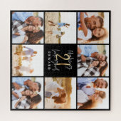 Making 21 look good gold black foto birthday puzzle (Horizontal)