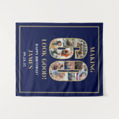 Making 60 Look Good Photo Collage 60th Birthday  Wandteppich (Vorderseite (Horizontal))