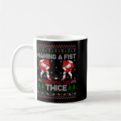 Making A Fist Checking You Twice Ugly Ice Hockey C Kaffeetasse (Links)