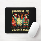 Making A List Chicken It Twice Funny Mama Chicken Mousepad (Mit Mouse)