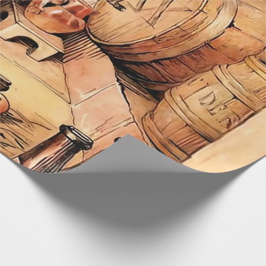 "Making Apple Cider" von Beatrix Potter Geschenkpapier (Ecke)