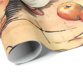 "Making Apple Cider" von Beatrix Potter Geschenkpapier (Rolleneckpunkt)