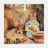 "Making Apple Cider" von Beatrix Potter Ornament Aus Glas (Rückseite)